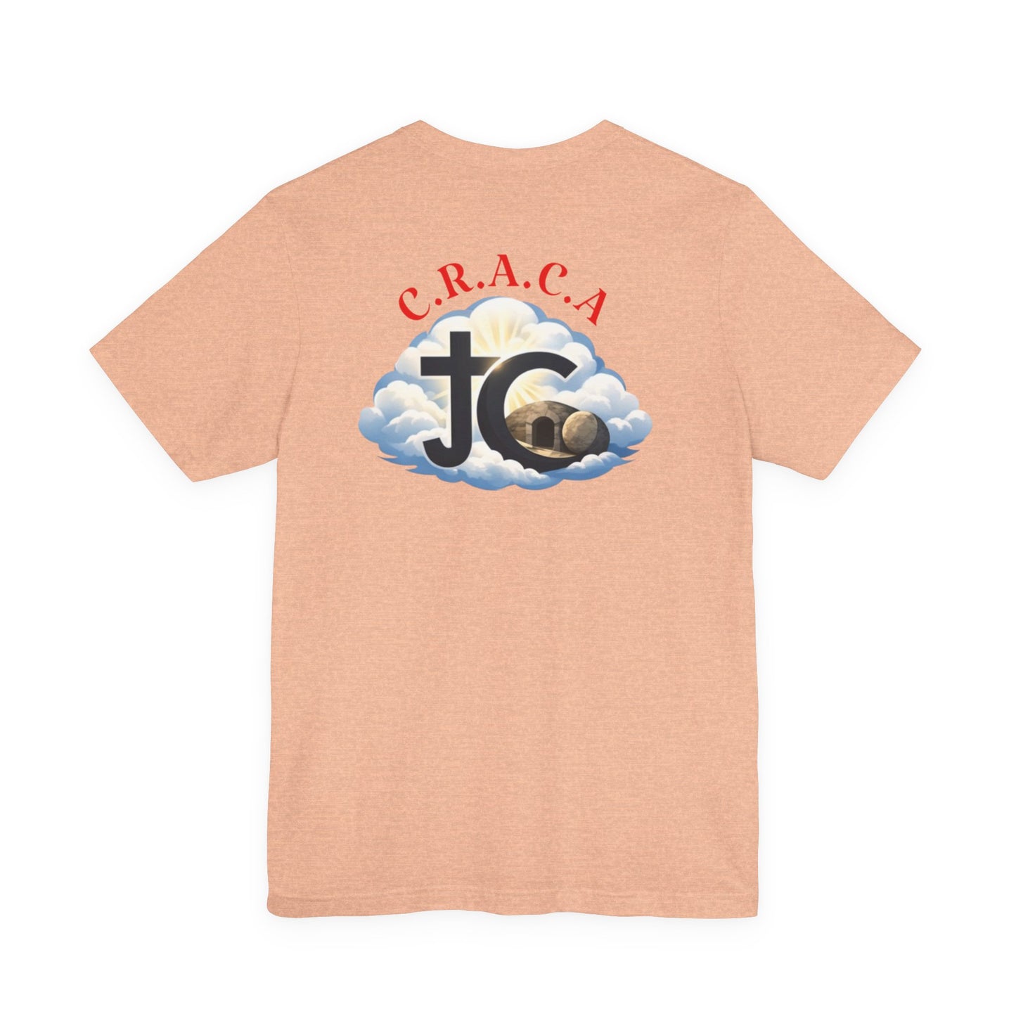 Christian JC Cross Tee — CRACA (Crucified.Risen.And.Coming.Again) Graphic T‑Shirt