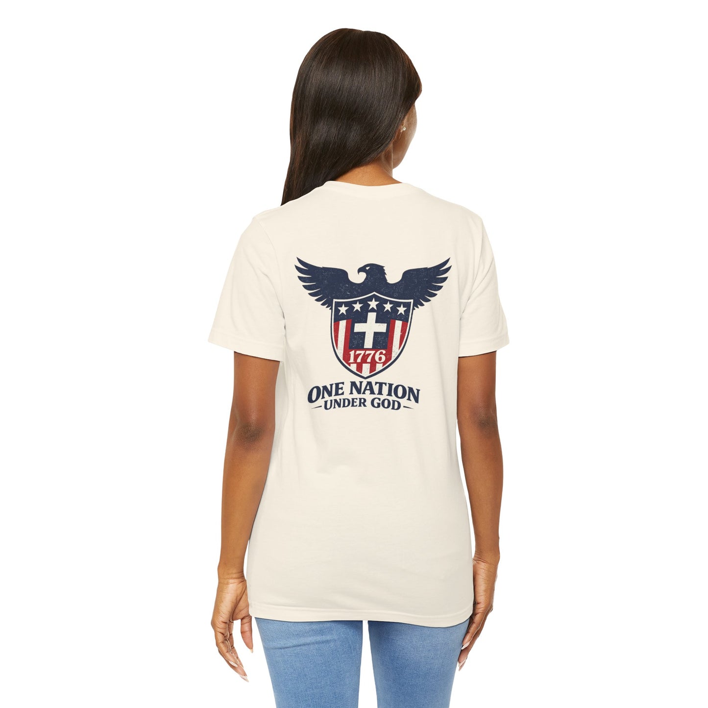 Patriotic Eagle 1776 T-Shirt — One Nation Under God Tee
