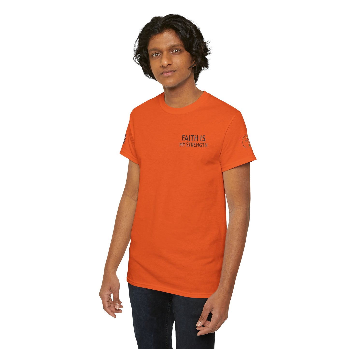 Christian Tee - Philippians 4:13 'Faith Is My Strength' (Copy)