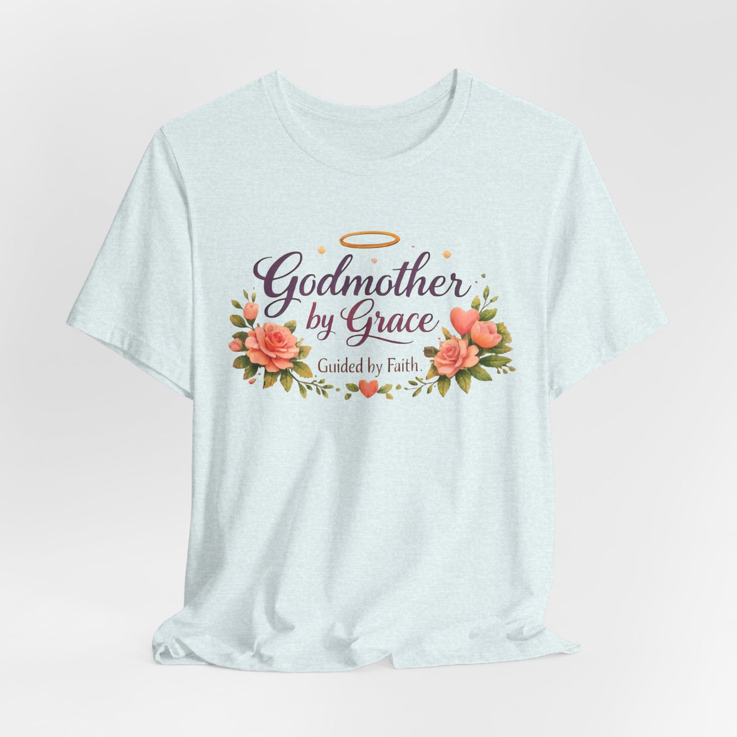 Godmother by Grace Floral Tee — 'Guided by Faith' Godmother T-Shirt