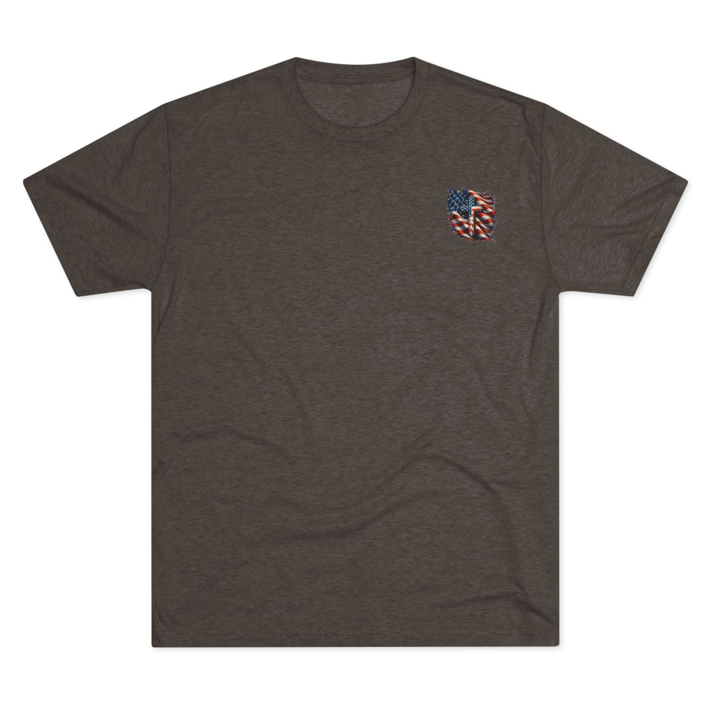 Unisex Tri-Blend Crew Tee "GOD BLESS AMERICA"