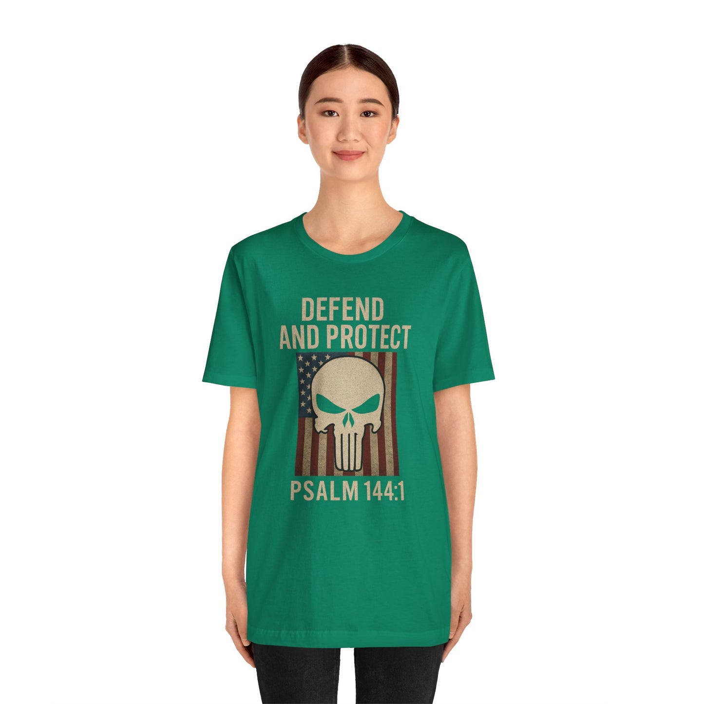 Defend and Protect Bible Verse Psalm 144:1 T-Shirt