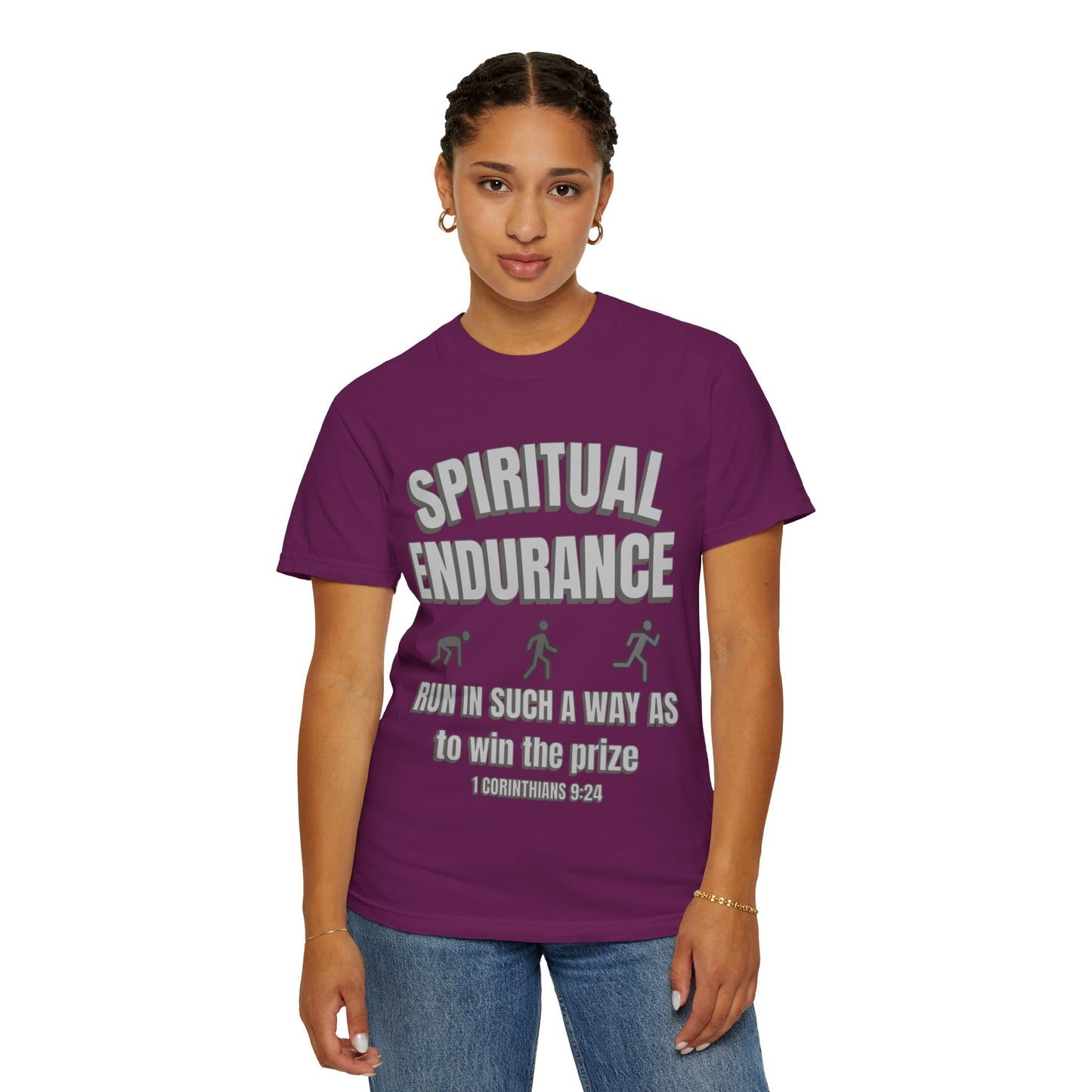 Copy of Christian Verse 1 Corinthians 9:24 Garment-Dyed T-shirt