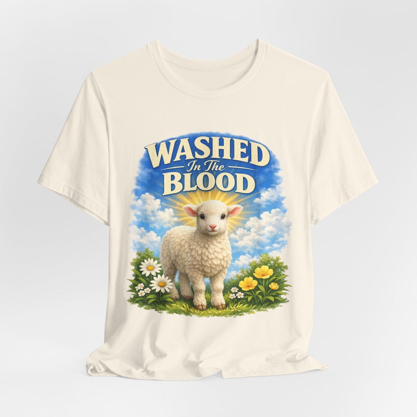 Washed in the Blood Lamb T-Shirt — Christian Easter Religious Tee