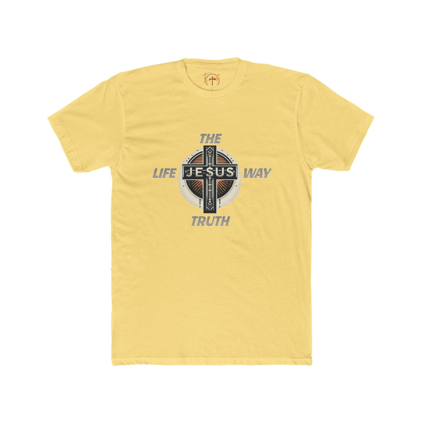 Unisex Cotton Crew Tee "THE WAY TRUTH LIFE"