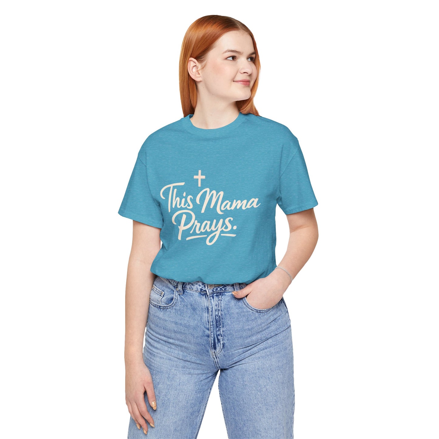 T-Shirt — “This Mama Prays” Faith Graphic Tee