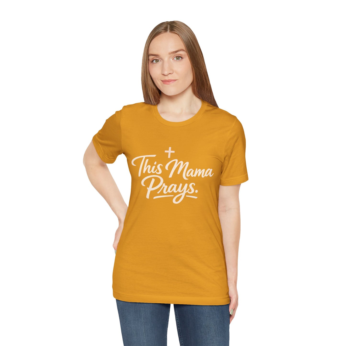 T-Shirt — “This Mama Prays” Faith Graphic Tee