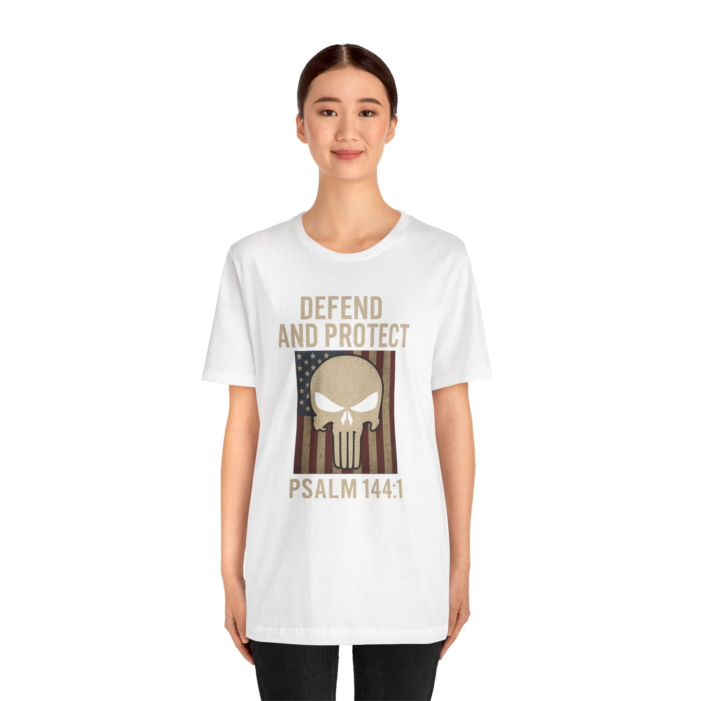 Defend and Protect Bible Verse Psalm 144:1 T-Shirt