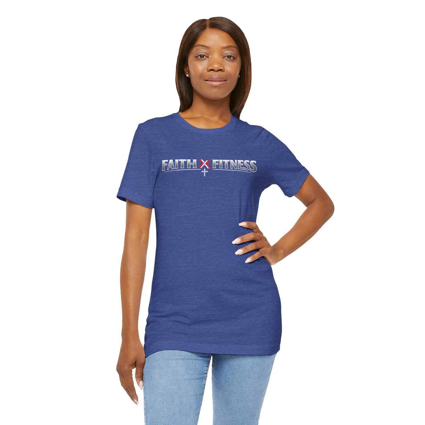 Faith x Fitness T-Shirt — Inspirational Workout Tee