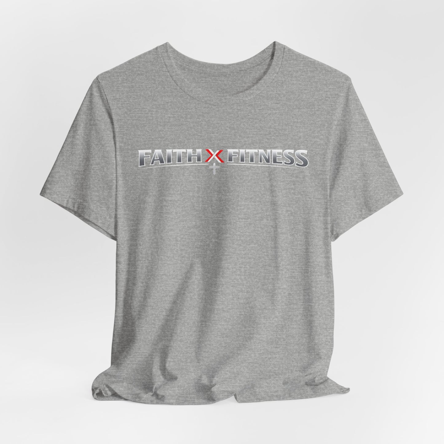 Faith x Fitness T-Shirt — Inspirational Workout Tee