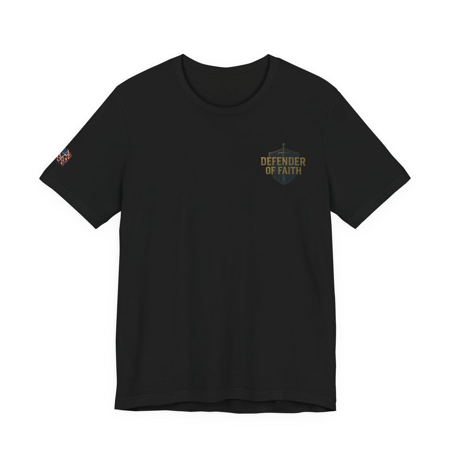Psalm 144:1 'Defender of Faith' T-Shirt — Christian Scripture Tee