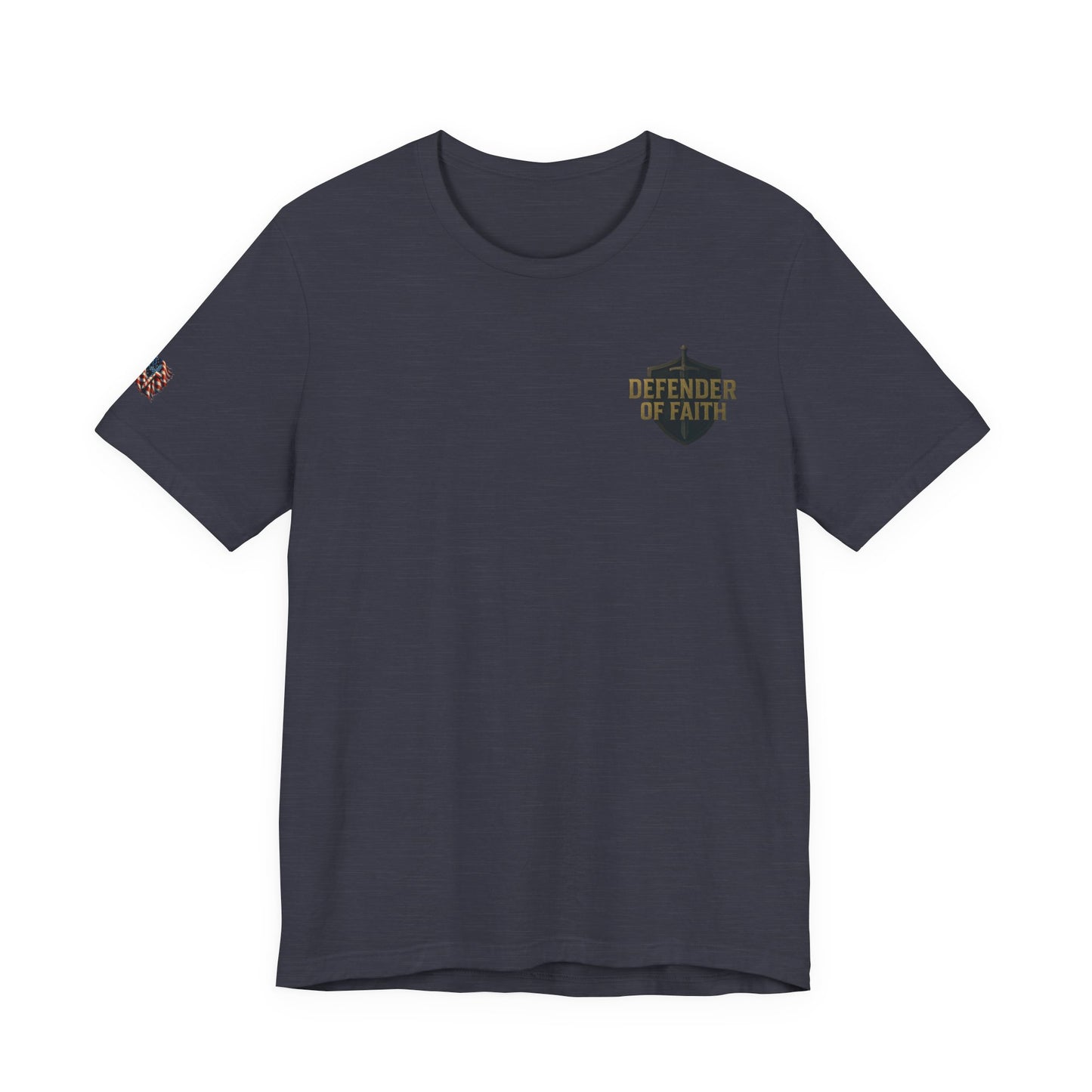 Psalm 144:1 'Defender of Faith' T-Shirt — Christian Scripture Tee
