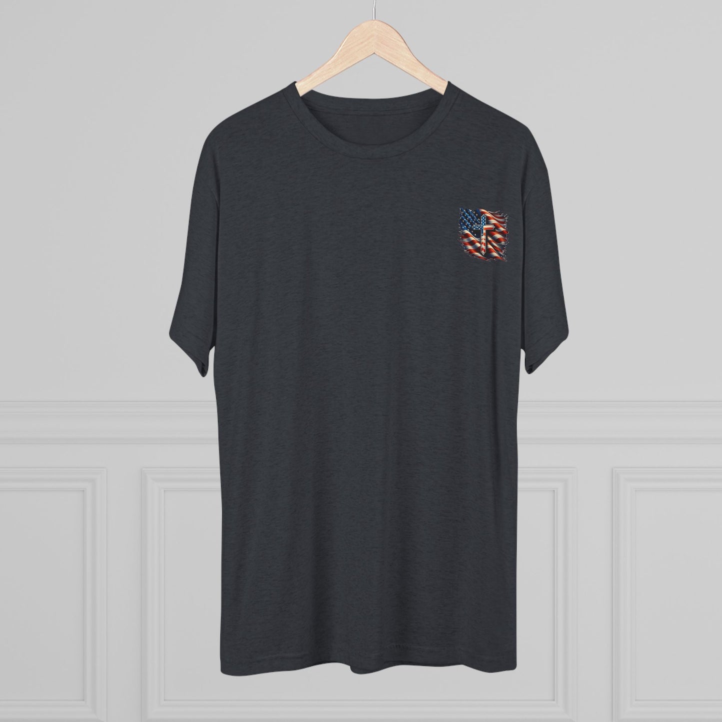 Unisex Tri-Blend Crew Tee "GOD BLESS AMERICA"