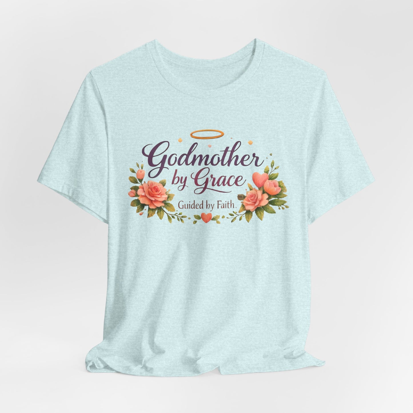 Godmother by Grace Floral Tee — 'Guided by Faith' Godmother T-Shirt