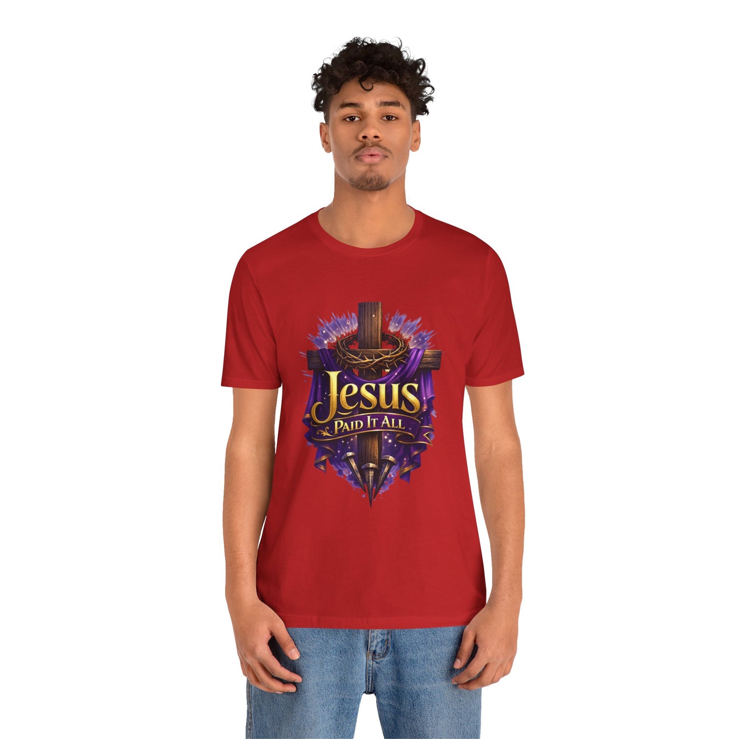Jesus Paid It All Christian Cross Tee
