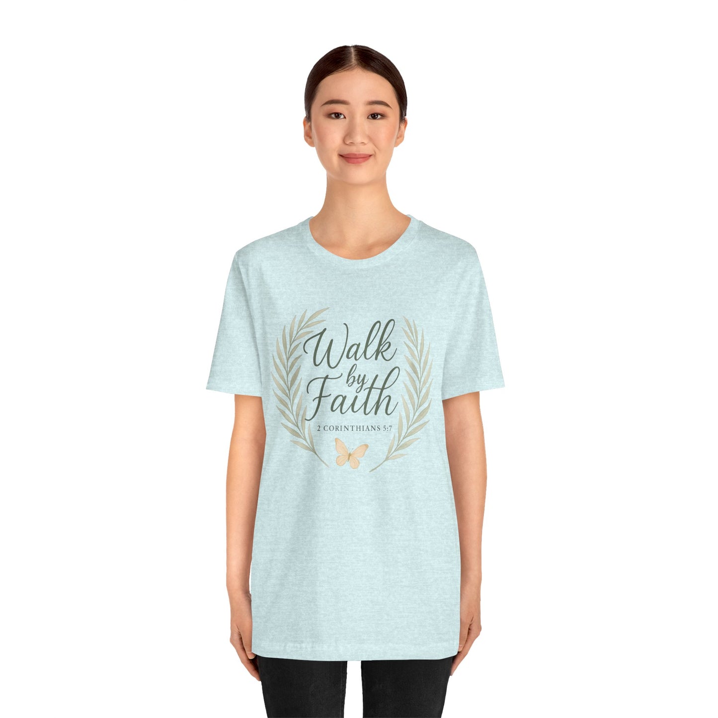 Walk by Faith T-Shirt — Inspirational Christian Tee (2 Corinthians)