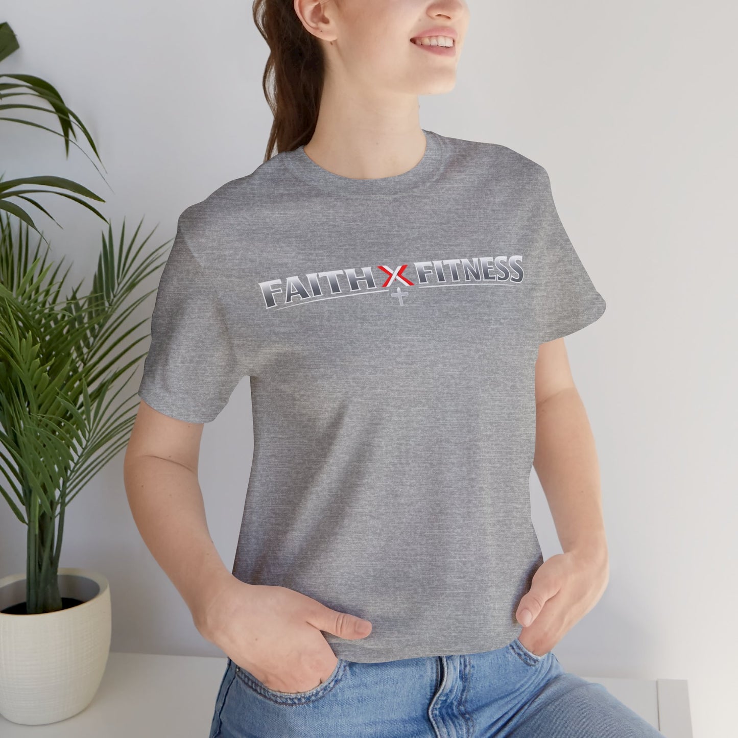 Faith x Fitness T-Shirt — Inspirational Workout Tee