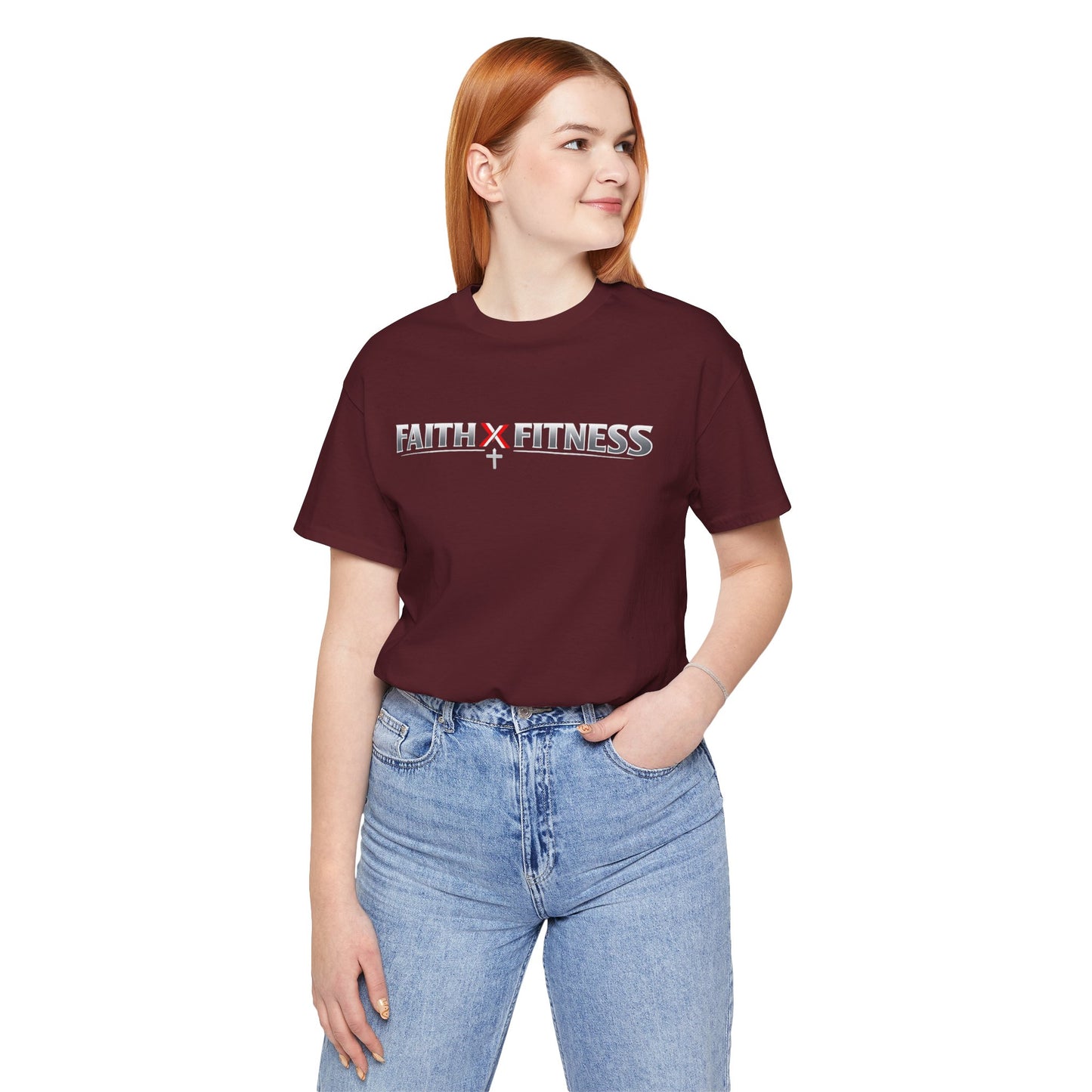 Faith x Fitness T-Shirt — Inspirational Workout Tee