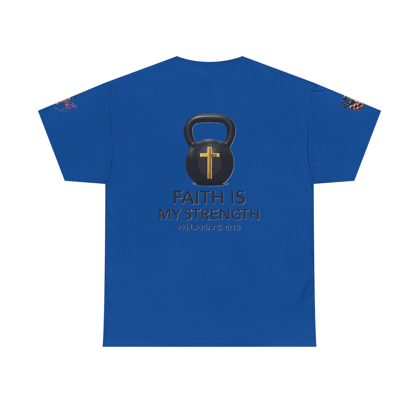 Christian Tee - Philippians 4:13 'Faith Is My Strength' (Copy)