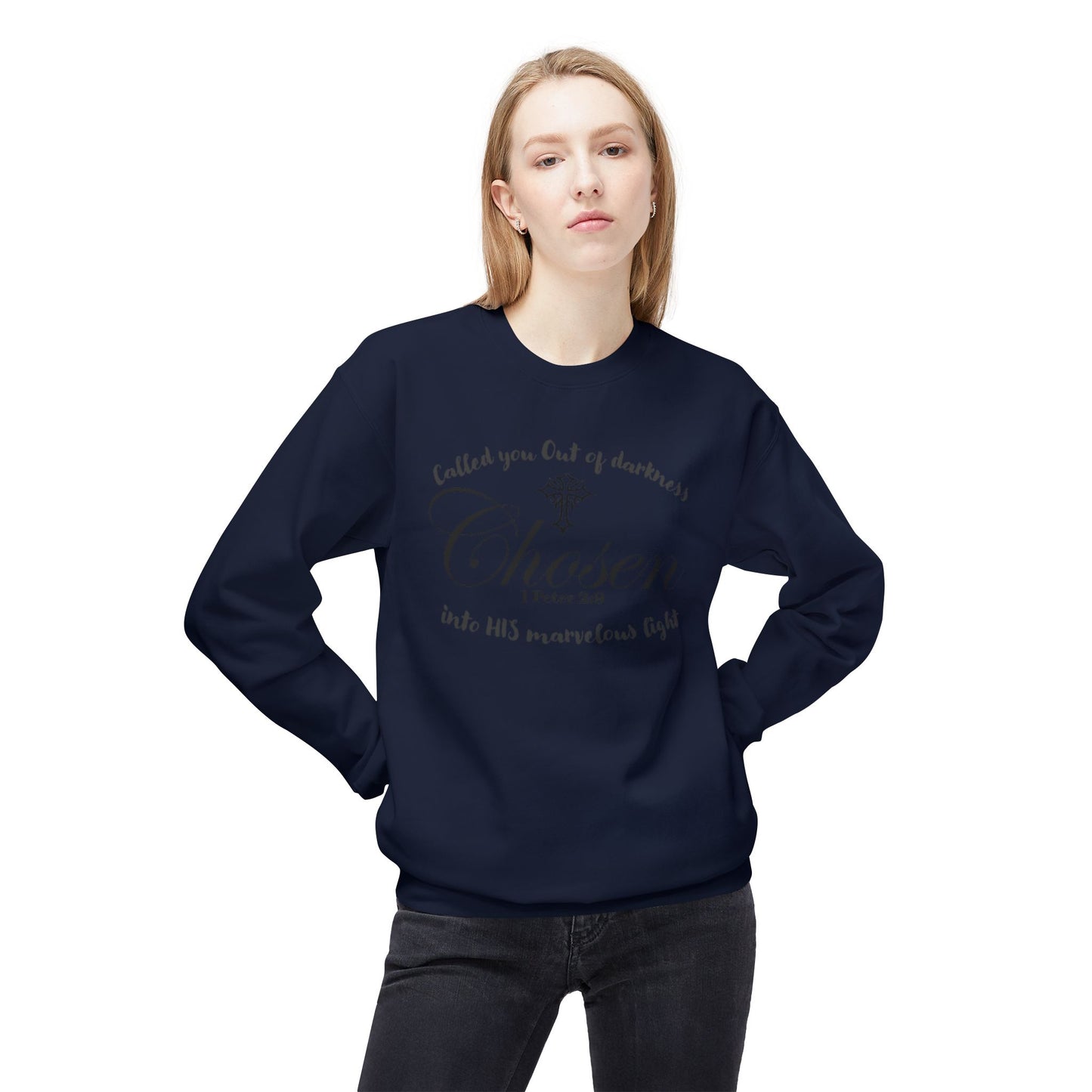 Christian Sweatshirt 1 Peter 2:9 Verse
