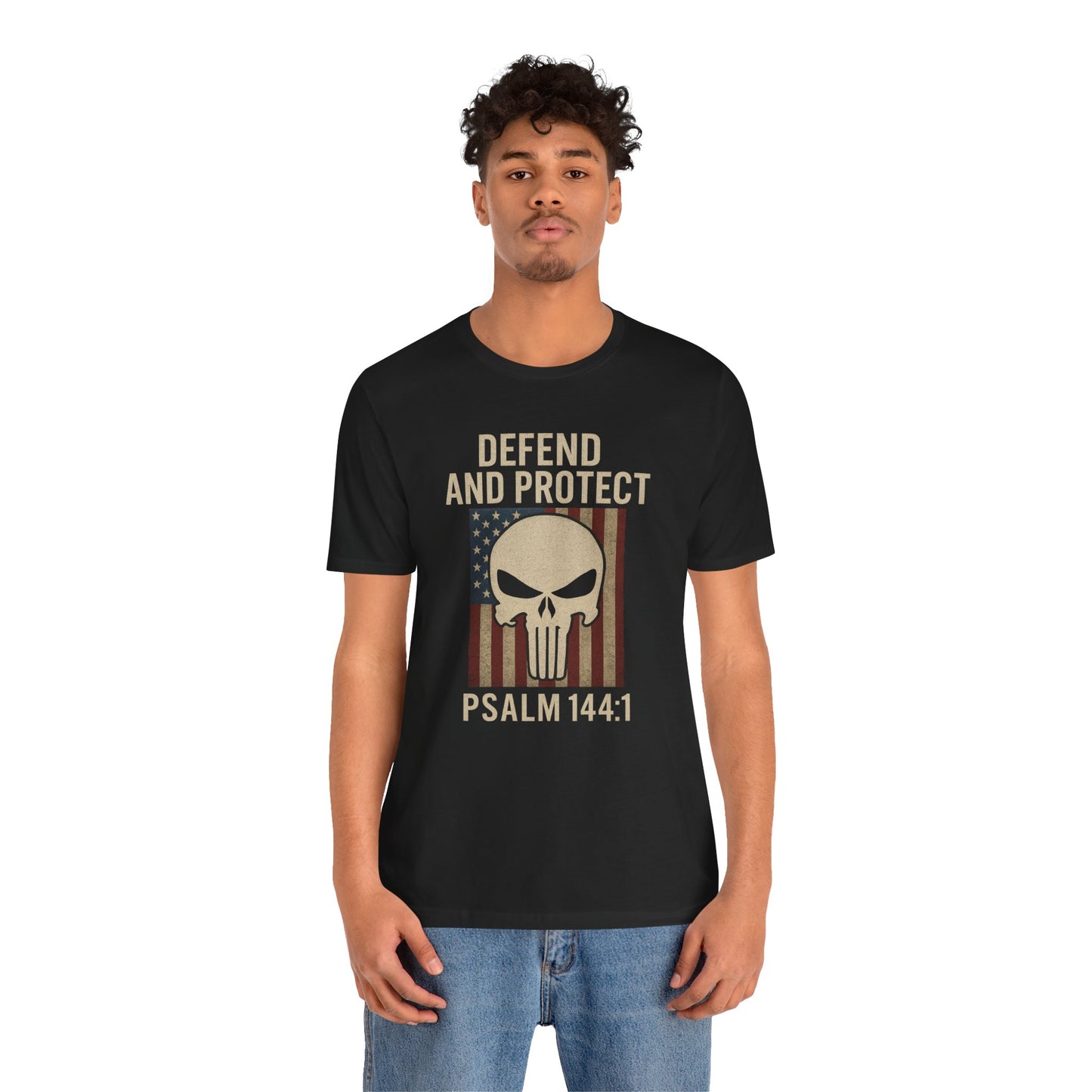 Defend and Protect Bible Verse Psalm 144:1 T-Shirt