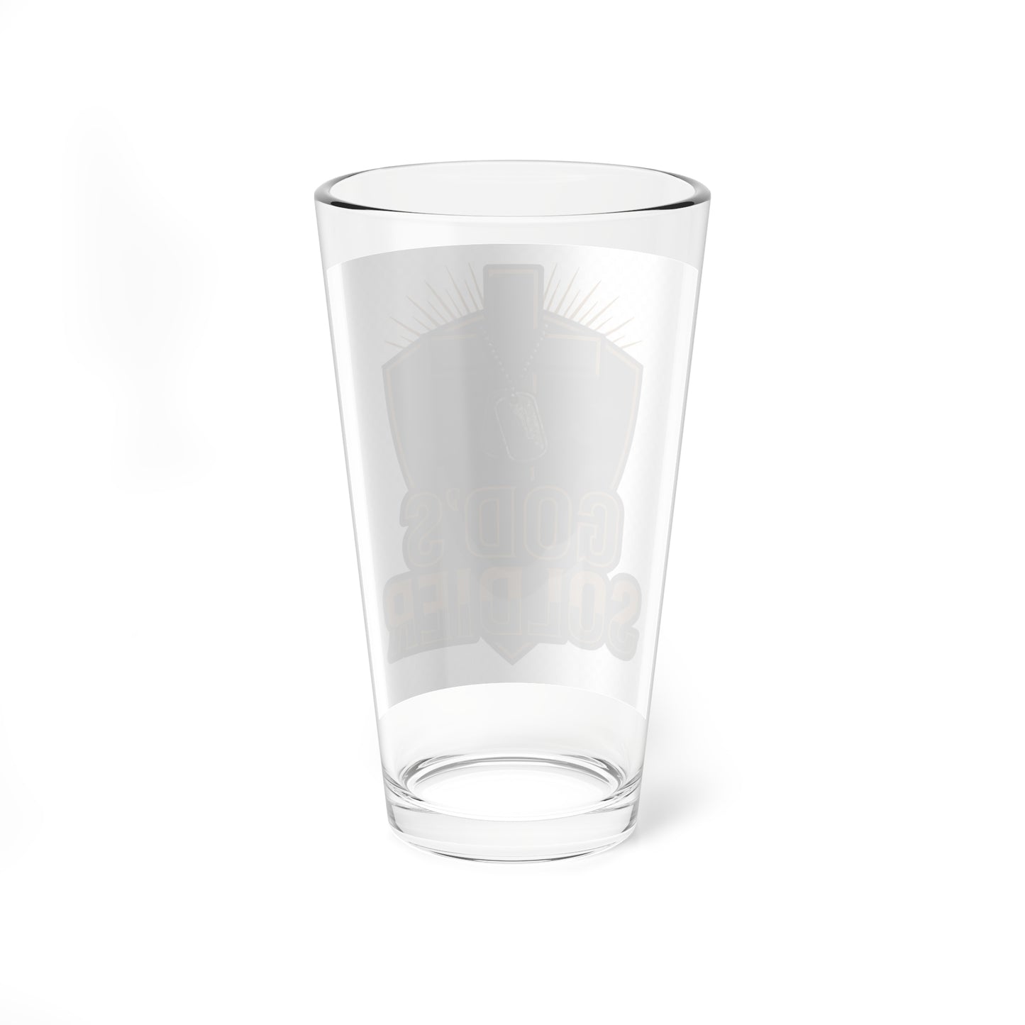 God's Soldier Mixing Glass — 16oz Cocktail Glass