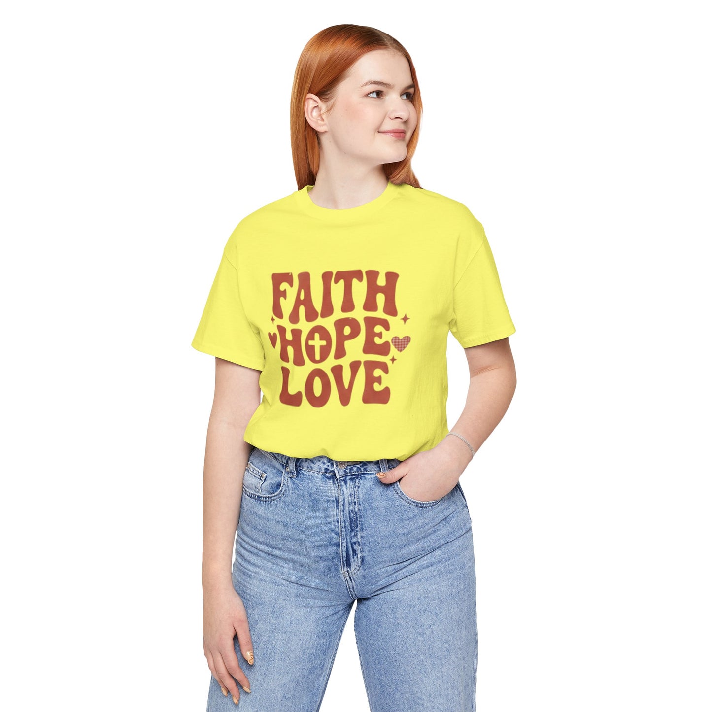 Faith Hope Love T-Shirt — Christian Inspirational Tee