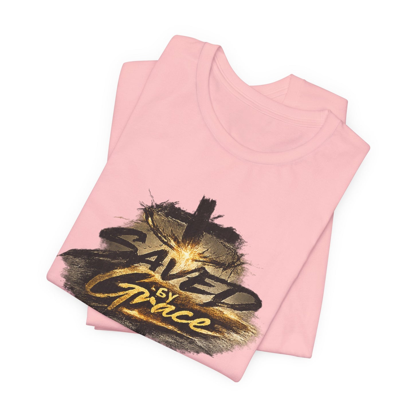 Saved By Grace T‑Shirt — Christian Cross Faith Tee