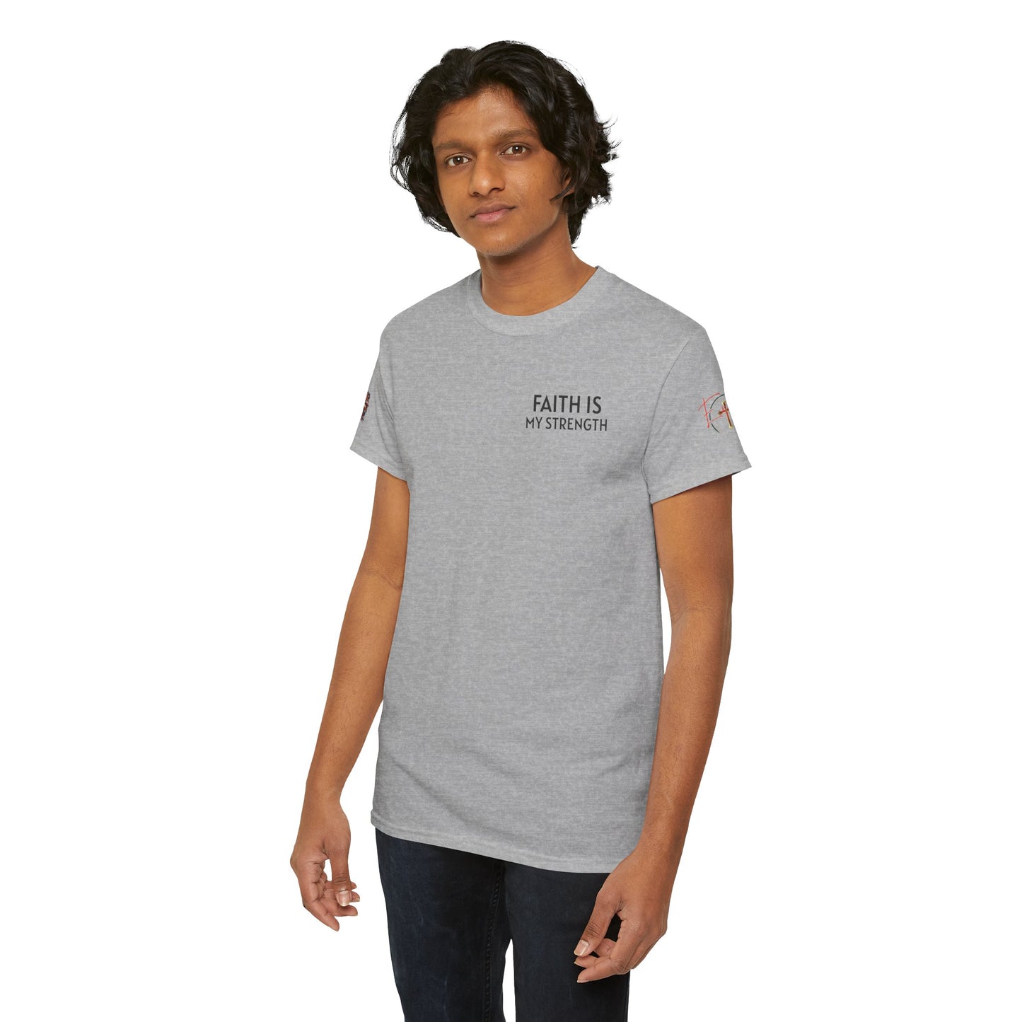 Christian Tee - Philippians 4:13 'Faith Is My Strength' (Copy)