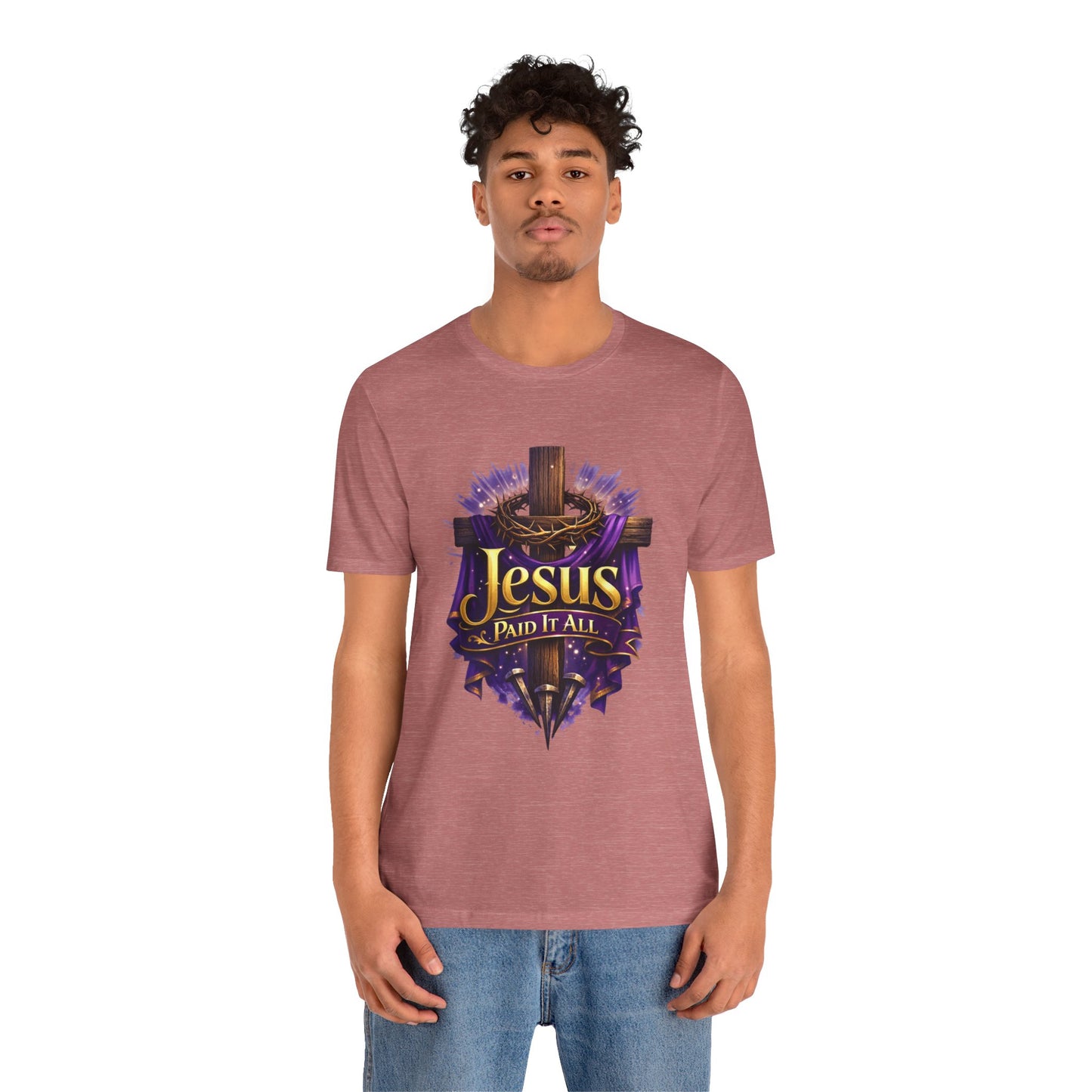 Jesus Paid It All Christian Cross Tee