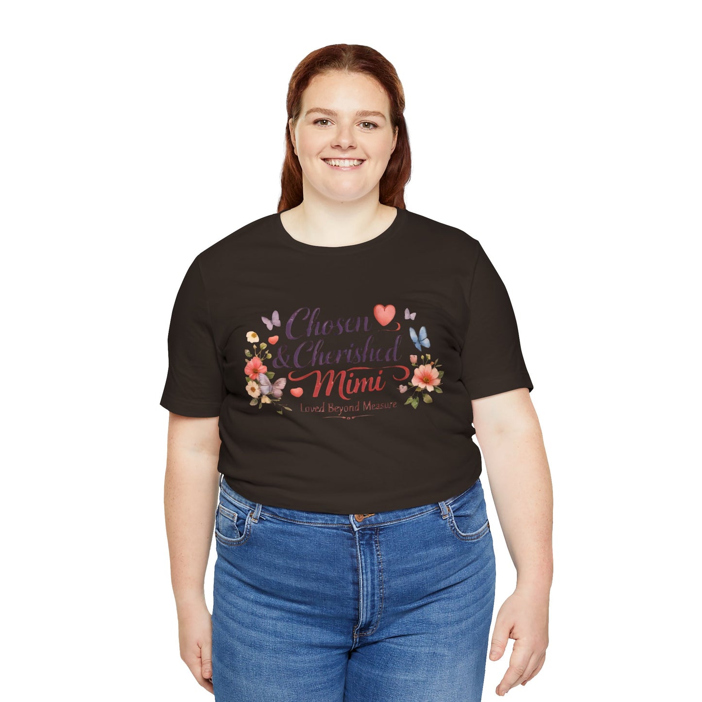 Chosen & Cherished Mimi Tee — Floral 'Loved Beyond Measure' Grandma Shirt