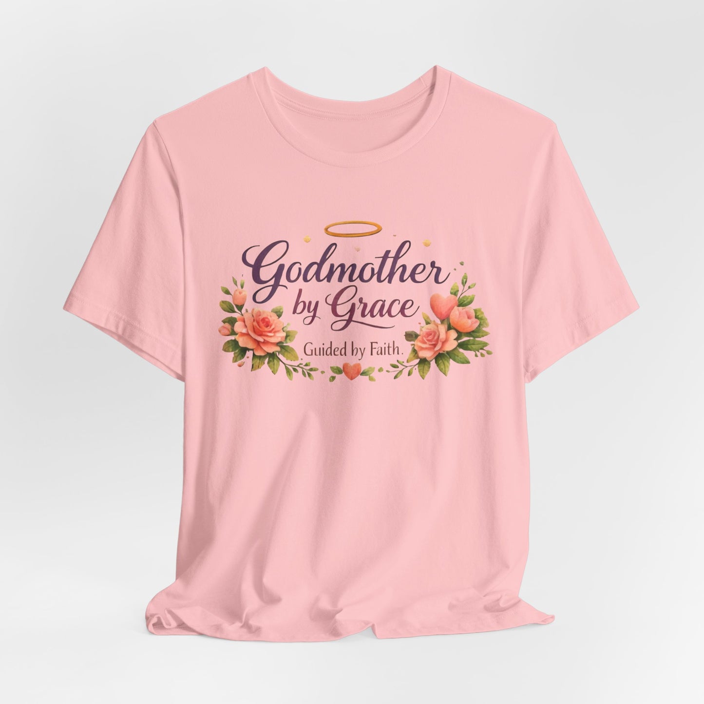 Godmother by Grace Floral Tee — 'Guided by Faith' Godmother T-Shirt