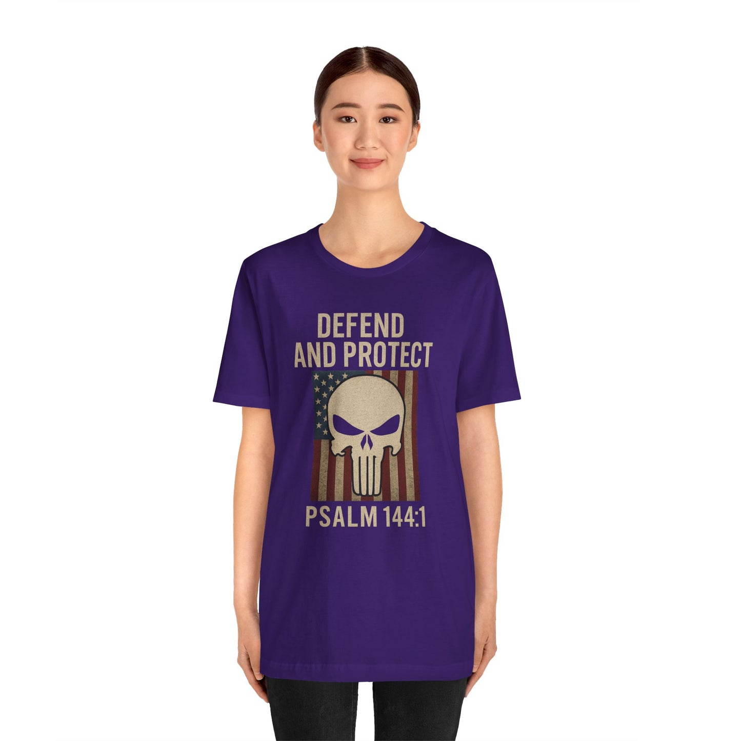 Defend and Protect Bible Verse Psalm 144:1 T-Shirt