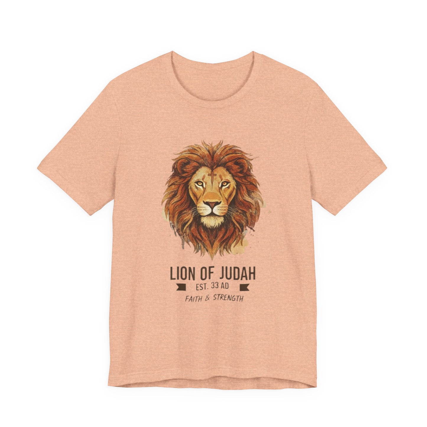 Lion of Judah T-Shirt — Faith & Strength Christian Tee