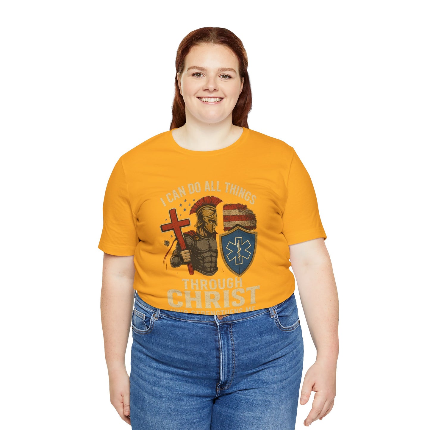 Medical Personnel Tee — "I Can Do All Things Through Christ"