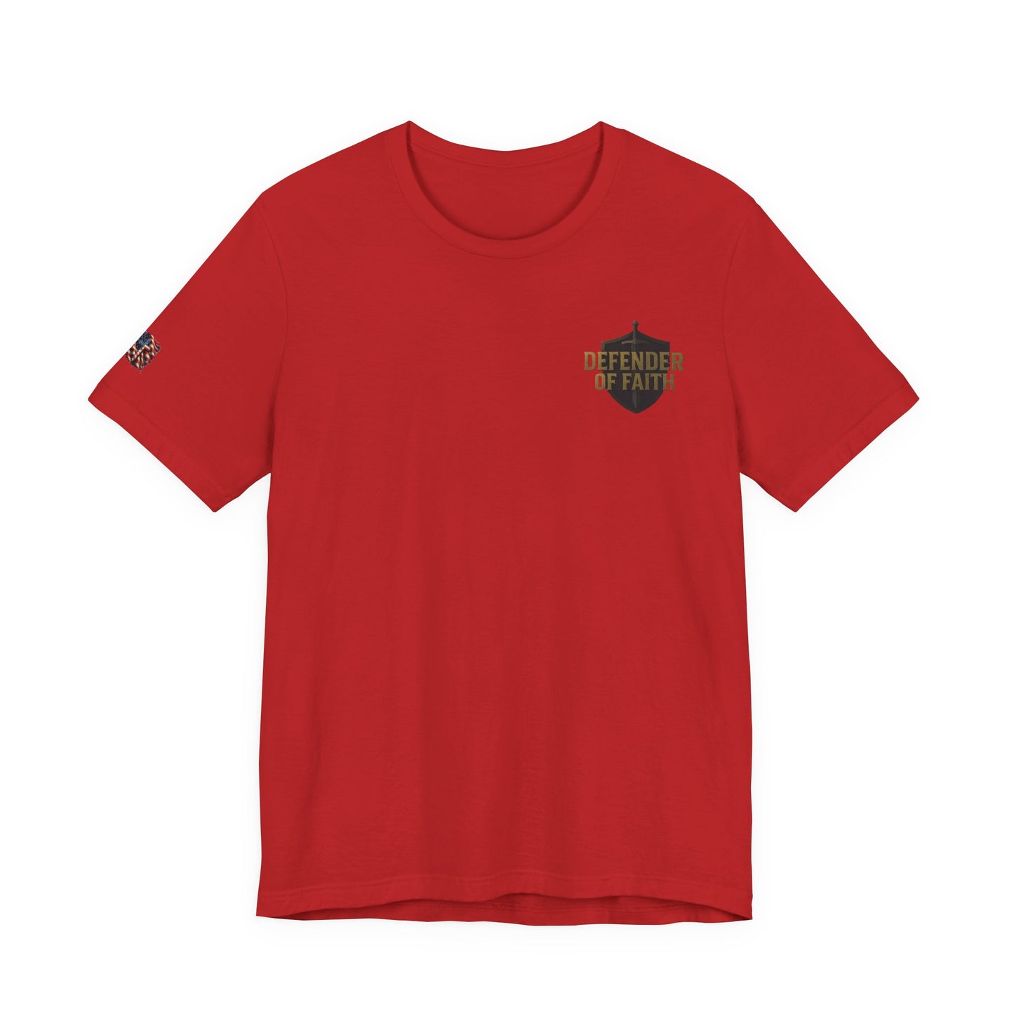 Psalm 144:1 'Defender of Faith' T-Shirt — Christian Scripture Tee