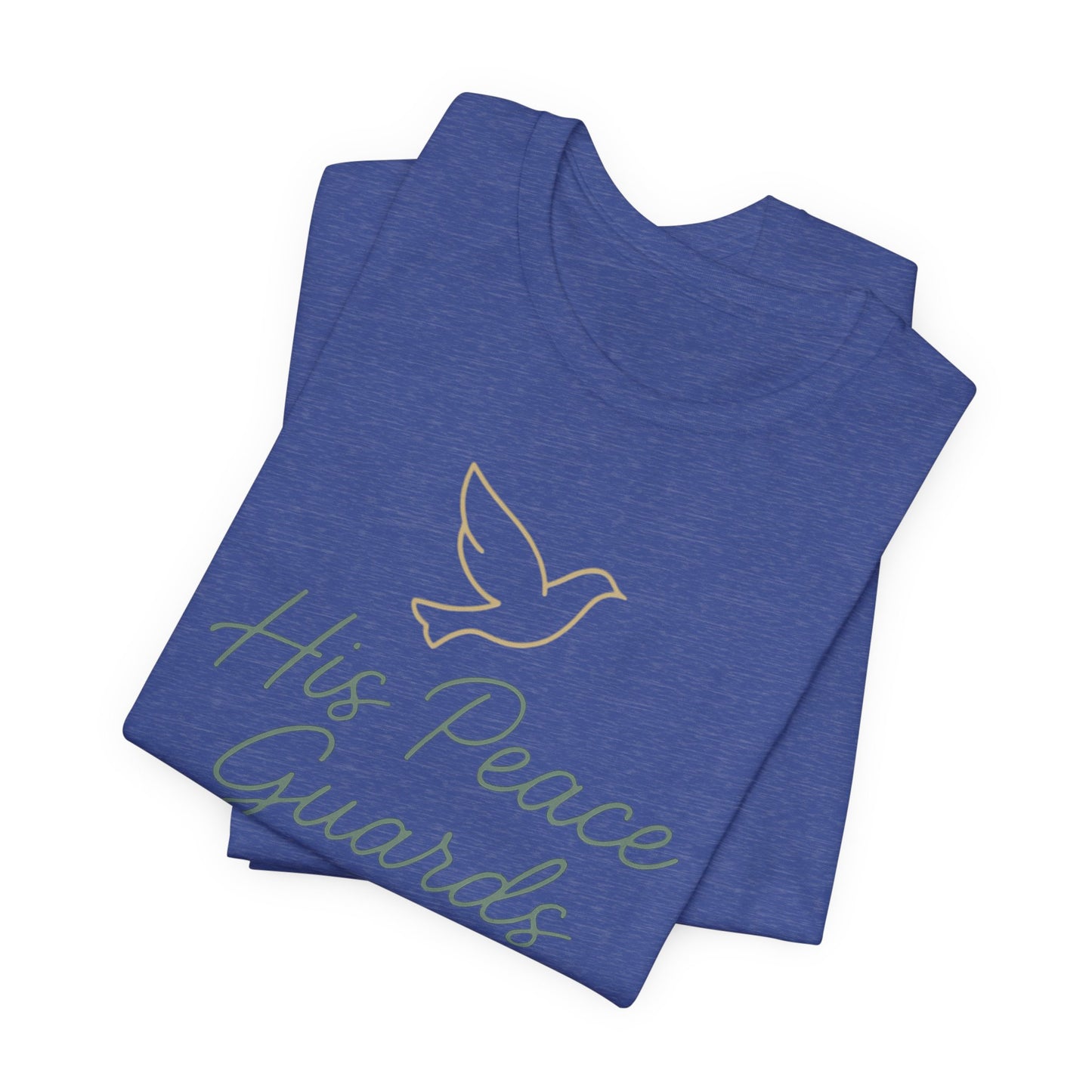 His Peace Guards My Heart Tee — Philippians 4:7 Christian Dove T-Shirt
