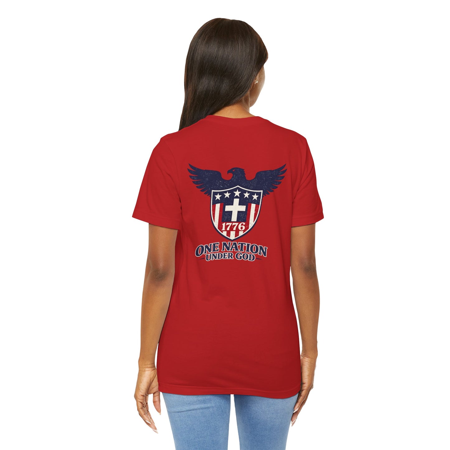 Patriotic Eagle 1776 T-Shirt — One Nation Under God Tee