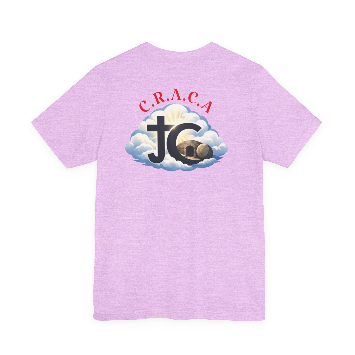Christian JC Cross Tee — CRACA (Crucified.Risen.And.Coming.Again) Graphic T‑Shirt
