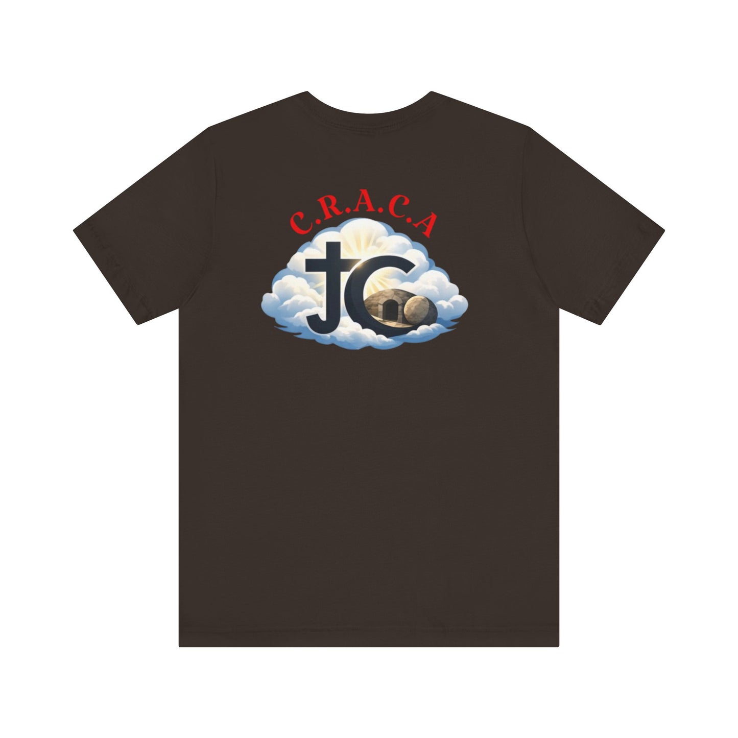 Christian JC Cross Tee — CRACA (Crucified.Risen.And.Coming.Again) Graphic T‑Shirt