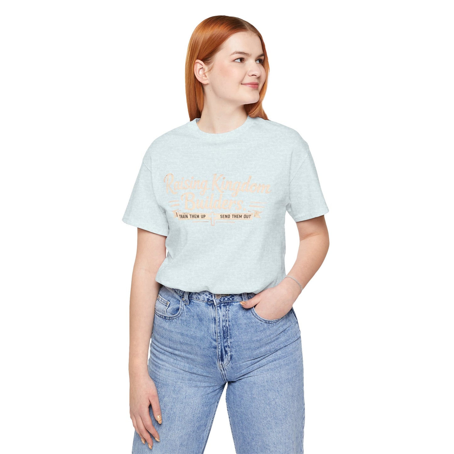 Raising Kingdom Builders Tee – Train Them Up, Send Them Out Christian Youth T-Shirt