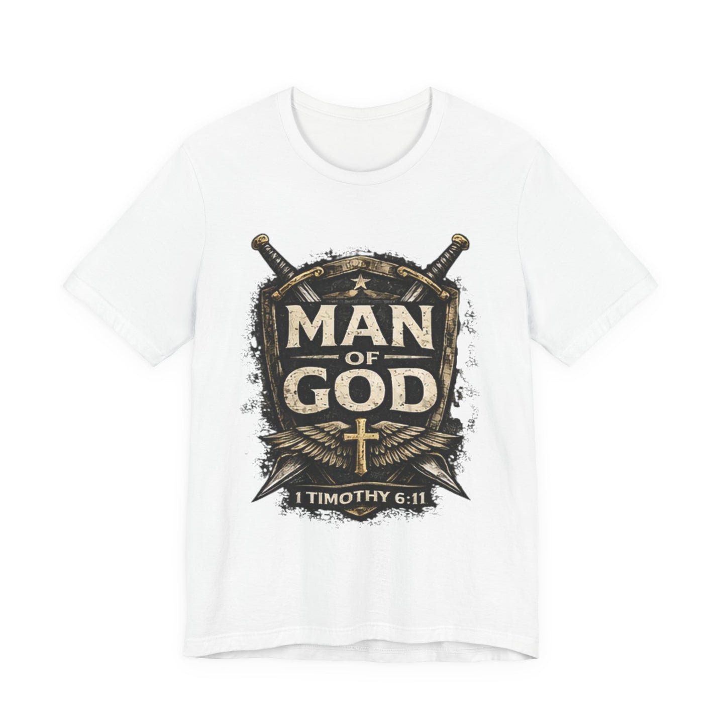 Man of God Tee — 1 Timothy 6:11 Christian Faith T-Shirt