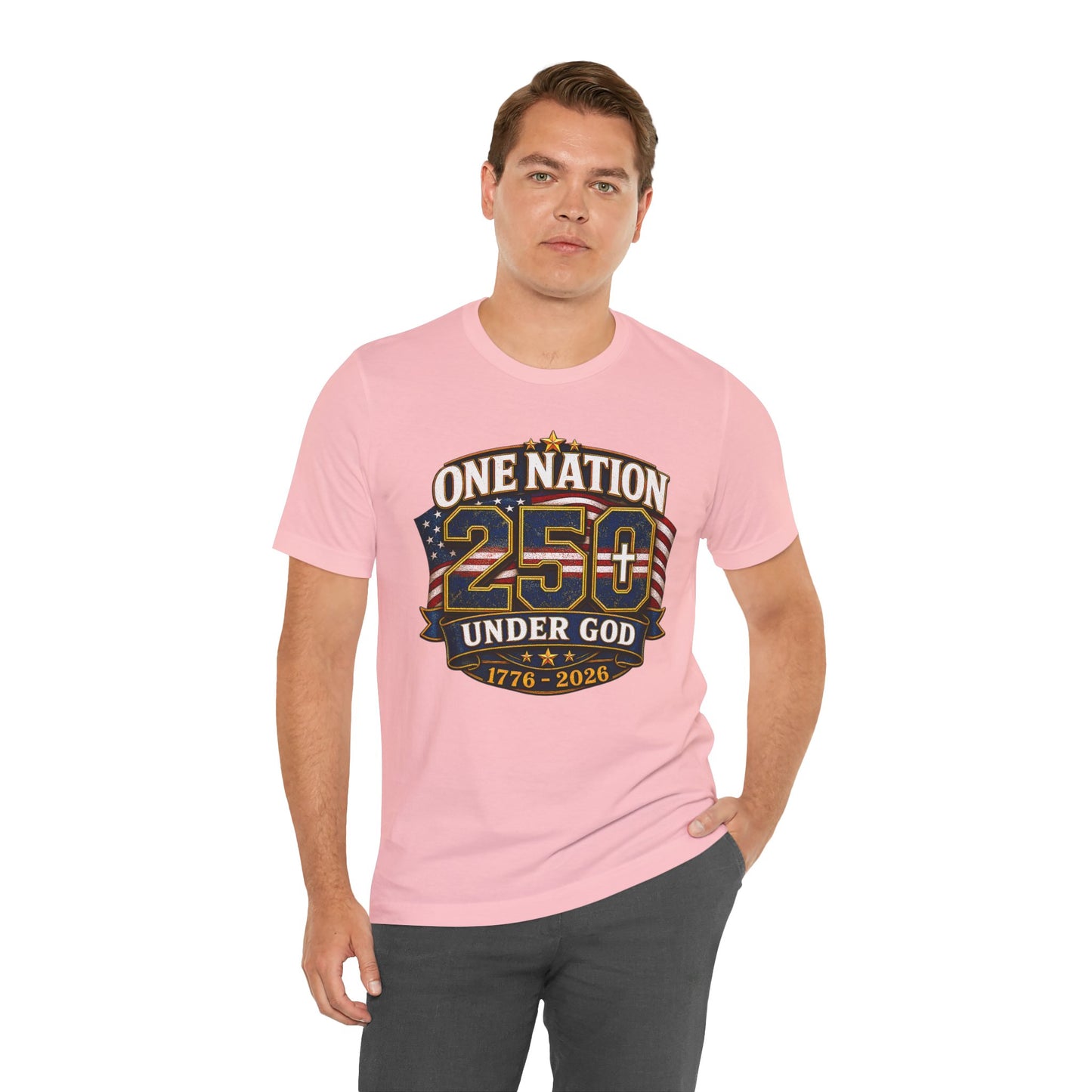 250th USA Independence T-Shirt — "One Nation Under God" 1776–2026 Patriotic Tee