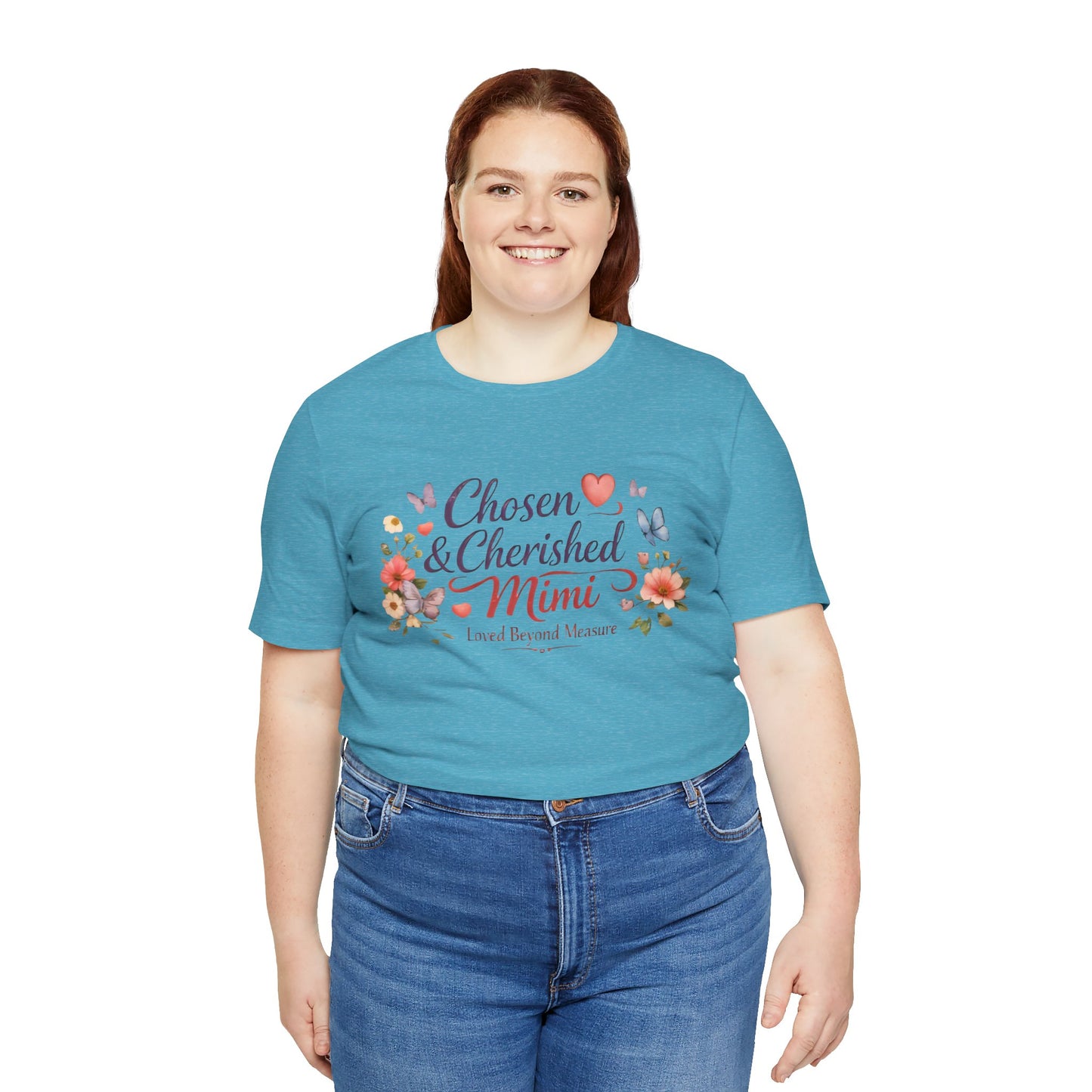 Chosen & Cherished Mimi Tee — Floral 'Loved Beyond Measure' Grandma Shirt