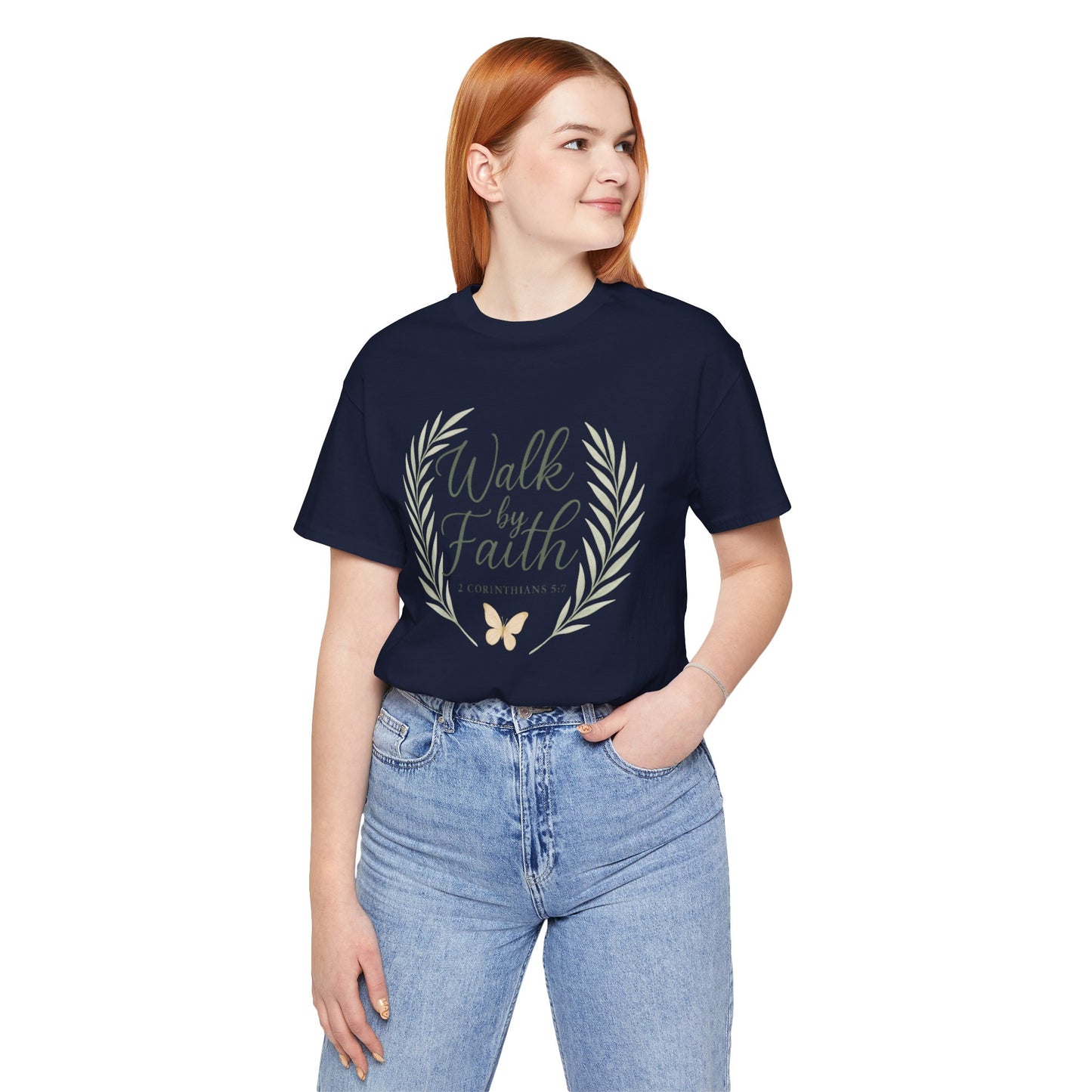 Walk by Faith T-Shirt — Inspirational Christian Tee (2 Corinthians)