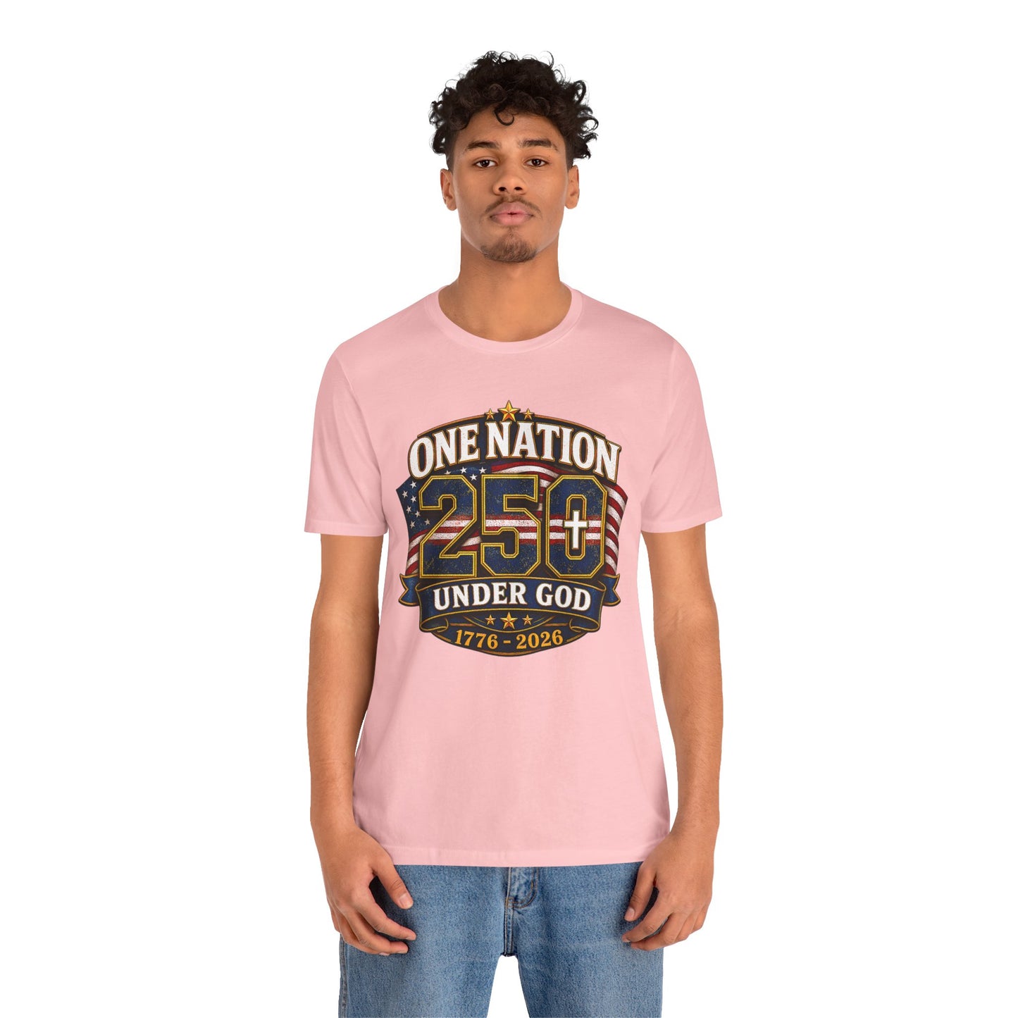 250th USA Independence T-Shirt — "One Nation Under God" 1776–2026 Patriotic Tee