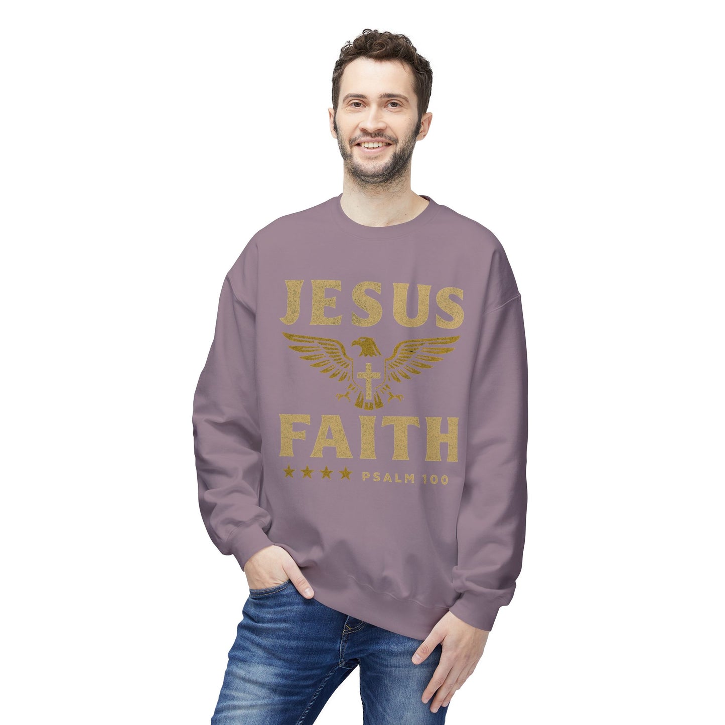 Christian Military Unisex Sweatshirt - Jesus/Faith Design