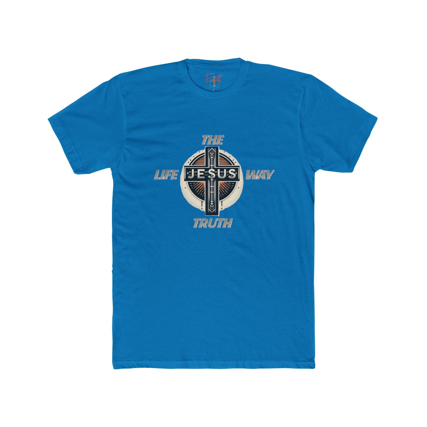 Unisex Cotton Crew Tee "THE WAY TRUTH LIFE"