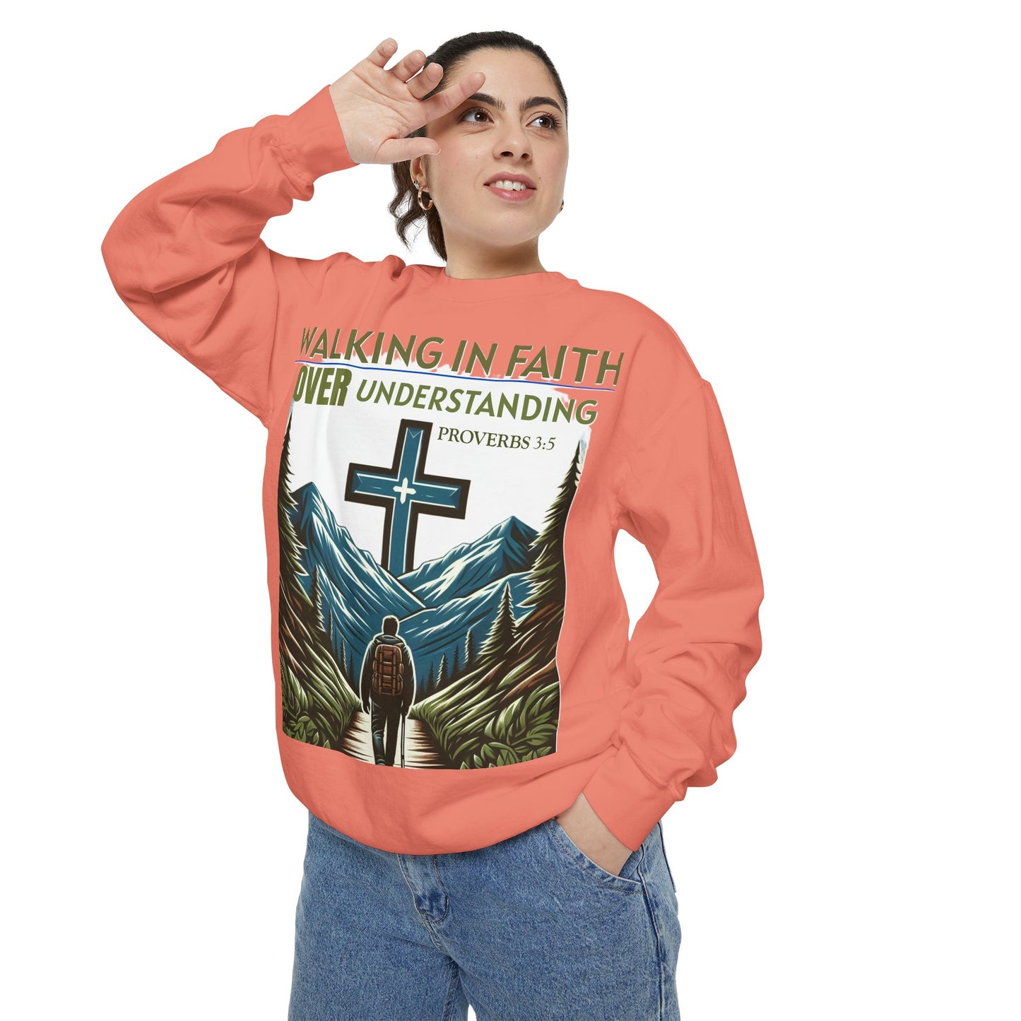 Faithful Unisex Sweatshirt - Bible Verse Proverbs 3:5