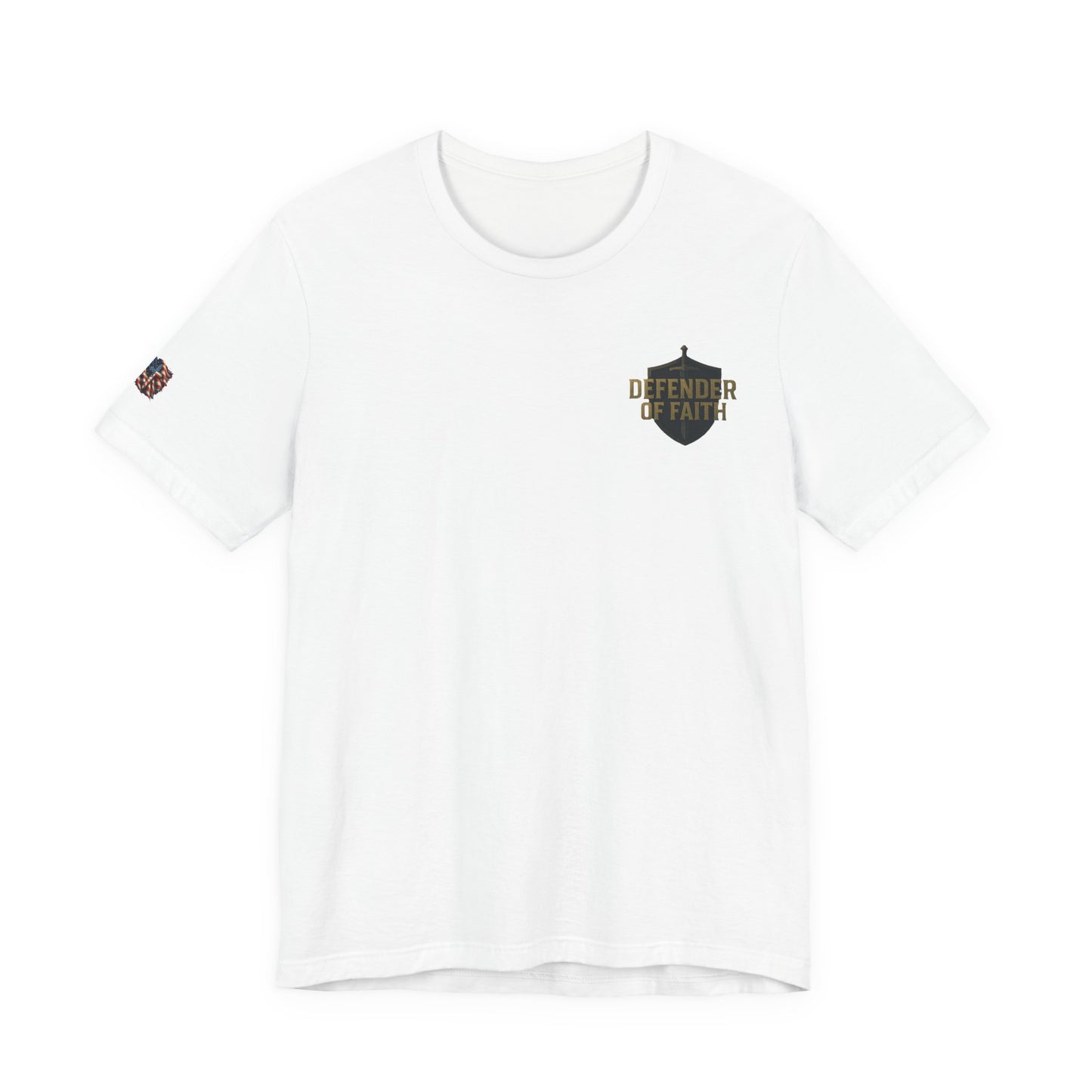 Psalm 144:1 'Defender of Faith' T-Shirt — Christian Scripture Tee